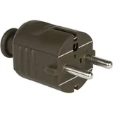 PCE Schutzkontaktstecker Pp 2sl, braun
