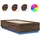 vidaXL Bettgestell mit LED Braun Eichen-Optik 90x190 cm Holzwerkstoff