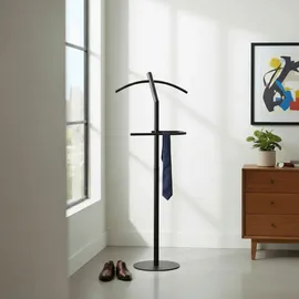 Haku-Möbel Herrendiener Modern 47 x 111 x 30 cm Schwarz