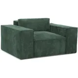 Makamii Schlafsessel, Grün, Textil, 1-Sitzer, 157x81x113 cm, Hergestellt in Europa, Oeko-Tex®, Wohnzimmer, Sessel, Schlafsessel