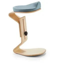 Mayer Sitzmöbel Hocker »NEST NATURE«, Breite: 38 cm, höhenverstellbar, Wolle, blau