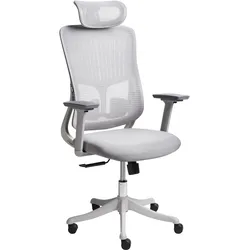 Bürostuhl drehbar PARTNER Stoff Grau