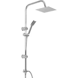 vidaXL Doppelkopf-Duschset mit Handbrause Edelstahl