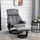 Homcom Massagesessel Polyester 76 x 80 x 102 cm grau mit Hocker