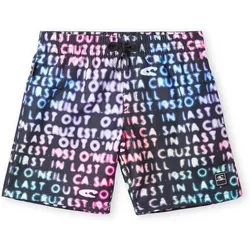 ONEILL Kinder Badeshorts CALI GRADIENT 14 SWIM, Black Neon Lights, 116