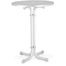 BEST Freizeitmöbel Multiflex Stehtisch Ø 80 x 110 cm weiß klappbar