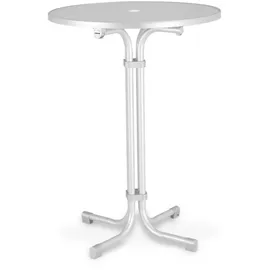 BEST Freizeitmöbel Multiflex Stehtisch Ø 80 x 110 cm weiß klappbar