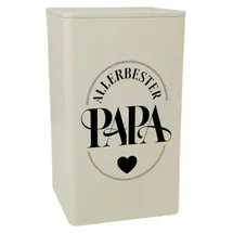 speecheese Allerbester Papa Herz Dose schwarz/weiß 0,0 cm 0,9 l