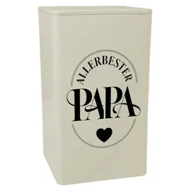 speecheese Allerbester Papa Herz Dose schwarz/weiß 0,0 cm 0,9 l