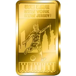 Die offizielle 1/200 Unzen Goldbarren-Münzen zur FIFA WM 2026TM