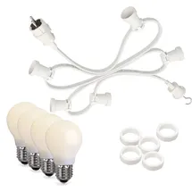 satisfire LED-Lichterkette spritzwassergeschützt 30 m Weiß