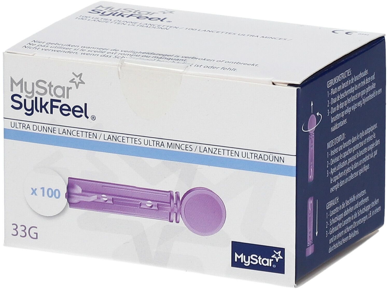MyStar® SylkfeelTM Lancettes ultra minces 33G 100 pc(s) lancette(s)