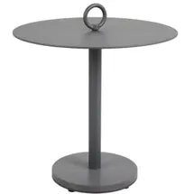 Brafab Niobe Beistelltisch rund 50x48cm, Aluminium anthrazit