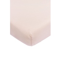 Meyco Baby Spannbettlaken Kinderbett - Uni Soft Pink - 60x120cm - Einzelpackung