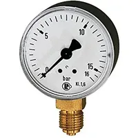 Riegler Standardmanometer, Kunststoffgeh., G 1/8 unten, 0 - 1,6
