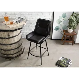 Massivmoebel24 Barstuhl 50 x 59 x 106 cm Schwarz
