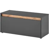 INOSIGN Schuhbank »GIRON/ CiTY, Schuhschrank mit Klappe, Sitzbank in Wotan Eiche«, viel Stauraum, Platz für ca. 8 Paar Schuhe, 100 cm breit,