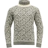 Devold of Norway Svalbard Wool High Neck offwhite/anth. (020A) L