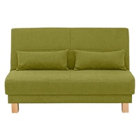 Home affaire Schlafsofa Luisant, vom Sofa zum Bett mit einem Handgriff, in 4 Breiten, Inkl. Nierenkissen grün 140 cm x 86 cm x 95 cm