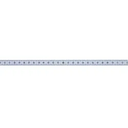 Maßband, selbstklebend 8000 x13mm, horizontal, weiß, Nullpunkt mittig