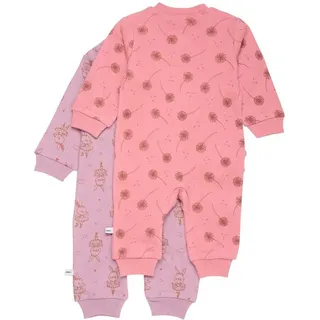 PIPPI Babywear Kinder Schlafanzug "Nightsuit-zipper (2-pack)" in Rosa | Gr.: 86