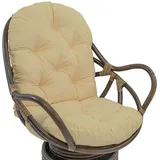 FUYAO Drehbares Schaukelstuhl-Kissen, weiches, Dickes, waschbares Schaukelstuhl-Kissen, Ersatz für Outdoor/Indoor-Liegestuhl, Rattan-Klappstuhl, Garten-Terrassenmatte