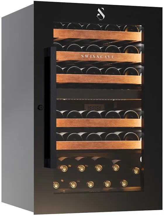 WIB-88DF 2-Zonen Weinkühlschrank ? Eleganter Einbau-Weinkühlschrank für 40 Flaschen