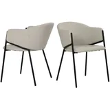 SIT Möbel Armlehnstuhl Polyester beige 2er Set
