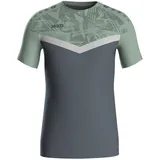 Jako Iconic T-Shirt Kinder 852 anthra light/mintgrün/soft grey 140