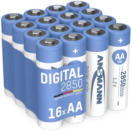 Ansmann Akku AA 2650 mAh 1,2V NiMh, 16 Stück