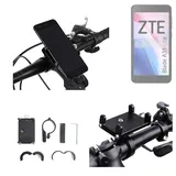 K-S-Trade Smartphone-Halterung für ZTE Blade A35 Lite, (Handyhalterung das Fahrrad Halter Lenkstange Fahrradhalterung) schwarz