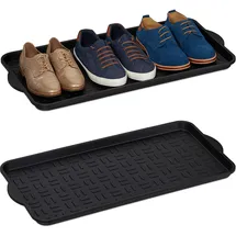 Relaxdays Schuhablage 75 x 36,5 cm Schwarz