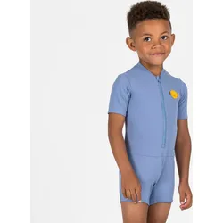 Schwimmanzug Baby kurzarm Shorts - blau blau 96-102cm 3-4J