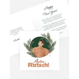 Neujahrskarten selbst gestalten mit Spruch und Fotos im Onlinedesigner bei Meine-Kartenmanufaktur.de