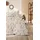 Primera Biber-Bettwäsche Autum Leaf floral Braun 155 x 220 cm + 80 x 80 cm