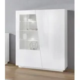Home Affaire Highboard 120 x 146 x 43 cm Weiß hochglanz