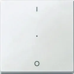 Merten System M Kontrollwippe, Schalter/Dimmer, polarweiß, matt, Kennzeichen 0/1