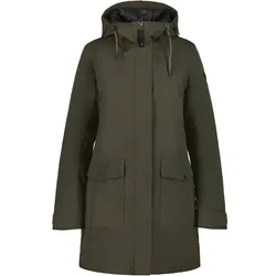 ICEPEAK Damen Mantel ALPENA, DUNKEL OLIVGRUN, 42