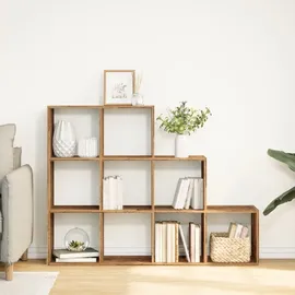 vidaXL Bücherregal 3 Stufen 137,5 x 29 x 103,5 cm Braun