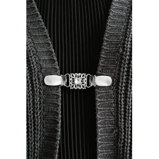 COLLEZIONE ALESSANDRO Jackenclip " Stone " in silbern | Gr.: onesize