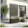 casa.pro Aaskis 190 x 82 x 38 cm Schwarz
