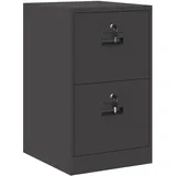 vidaXL Aktenschrank 44 x 50 x 106,5 cm Schwarz