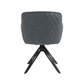 ab:stil.art.moebel Esszimmerstuhl Drehstuhl mit Armlehnen ocean schwarz Watson