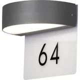 Konstsmide Monza 21cm Hausnummernleuchte 2-flammig anthrazit (7855-370)