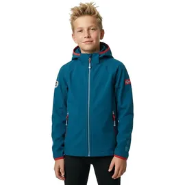 TROLLKIDS Kvalvika Jacke Petrol/Rot 128