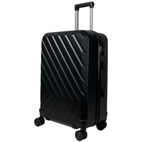 MTB Koffer Hartschalenkoffer ABS Reisekoffer (Handgepäck-Mittel-Groß-Set) schwarz
