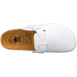 LICO Bioline Clog Unisex Erwachsene Hausschuh, Weiß, 43