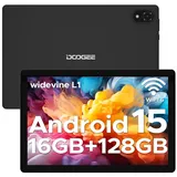 DOOGEE U10 2025 Neueste Android 15 Tablet 10 Zoll, 16GB RAM+128GB ROM (2TB TF) Kinder Tablets PC 5060mAh Gaming Tablet Android, Widevine L1/ 8MP+5MP Dual Kamera/WiFi 6/ Type C/ 3.5mm Kopfhörerbuchse