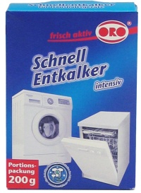 ORO®-frisch-aktiv Schnellentkalker, Schnell-Entkalker-Pulver für alle Haushaltsgeräte, 200 g - Packung
