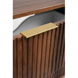 Rodan Waschtischunterschrank | Waschbeckunterschrank - Eiche Haselnuss - Modernes Design - Soft-Close Schubladen - Hängeschrank - Dunkelbraun